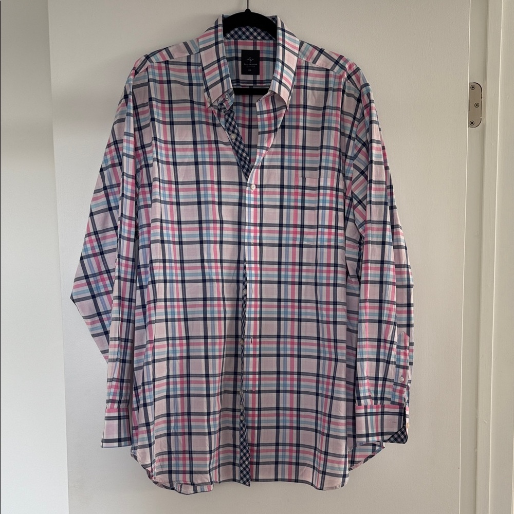 Tailorbyrd Multicolor Plaid Button Down Shirt